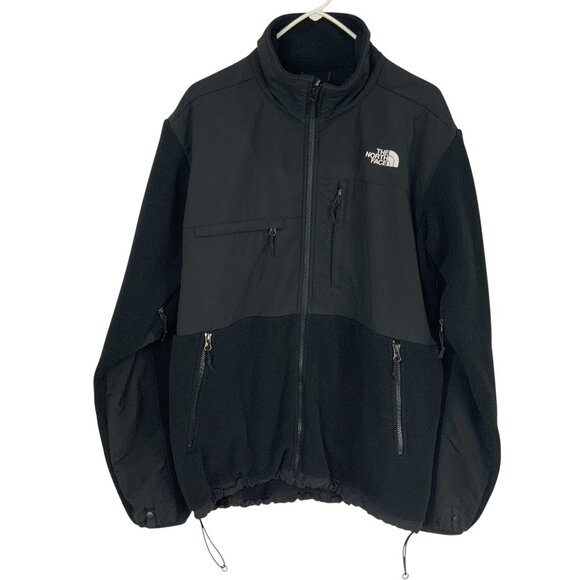 THE NORTH FACE Retro Denali Mens Jacket Size L Black Full Zip Mock Neck Pockets